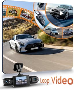 SnelShoppen - 360° Dashcam voor Auto met 4 Camera's - 1080p Voor en 480p Achter, Links en Rechts - Volledige Beveiliging - Ingebouwde Microfoon en Nac — thumbnail 2