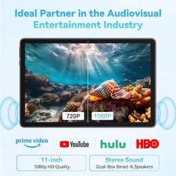 SnelShoppen - 11 Inch Tablet Android 16 Octa-Core 24GB RAM 256GB ROM 1TB 1920x1200 FHD IPS Scherm GPS Bluetooth 5.2 Wifi Grey — thumbnail 5