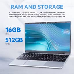 FIREBAT A14 Laptop - Intel N5095 - 14.1 Inch - 16GB RAM - 1TB SSD - Lichtgewicht Business Notebook — thumbnail 4