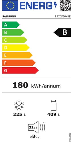 Samsung RS70F66KBFEF Amerikaanse koelkast - 7 serie - Zwart Inox - Wifi — thumbnail 2