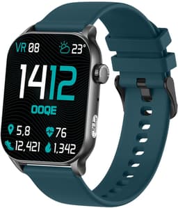 OOQE WATCH PRO 8 - Smartwatch Heren en Dames | Geschikt voor iOS en Android | AMOLED | Notificaties | Gezondheidsanalyse | Sportanalyse | GPS Koppeling | Bellen | Muziek/Audio Luisteren | Ergonomisch | Nederlandstalig | Groen — thumbnail 1