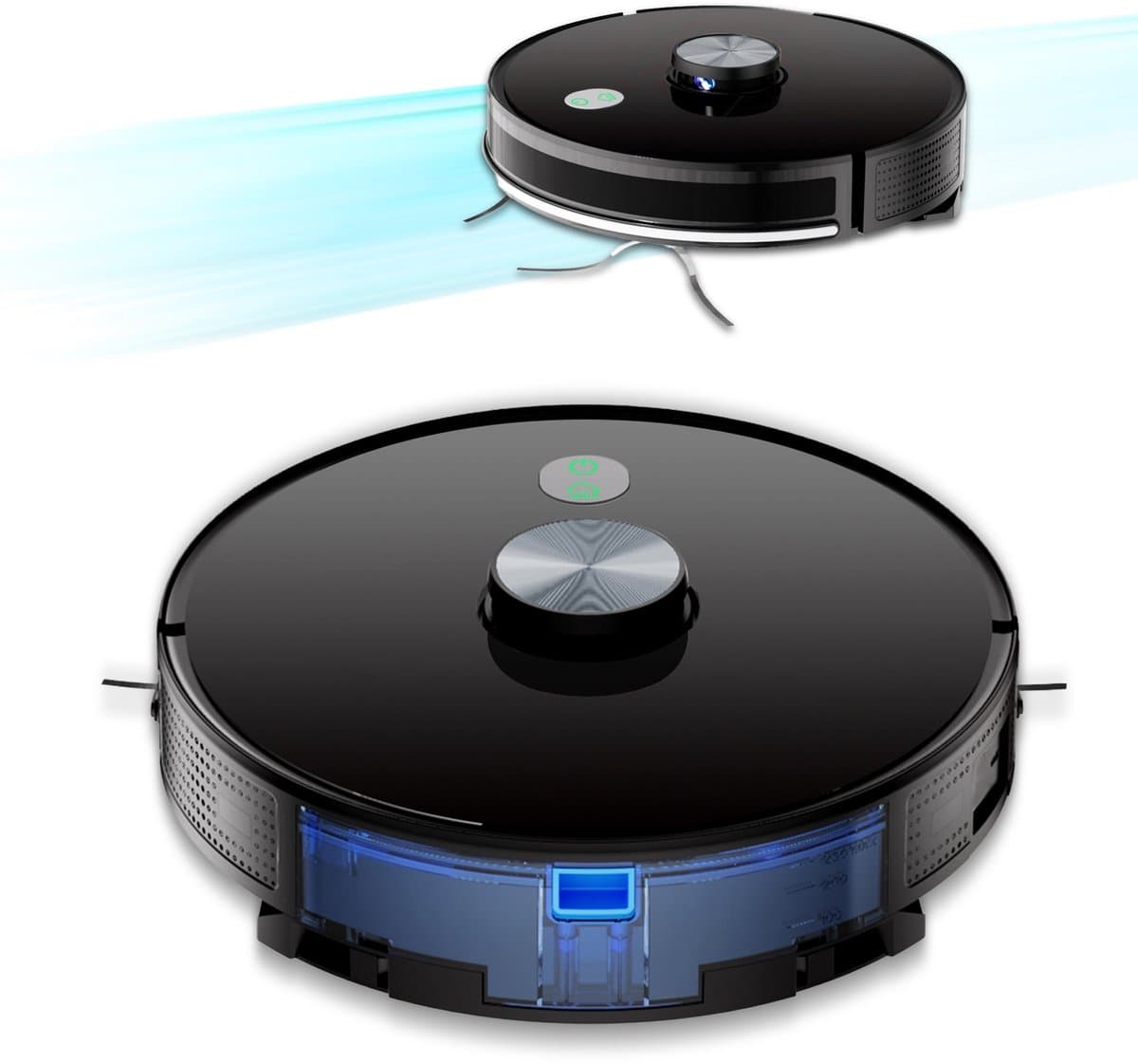 NexZone A8S - Robotstofzuiger Met Dweilfunctie - HEPA - Automatisch laden - 4500Pa - Huisdieren - Zwart — afbeelding 1