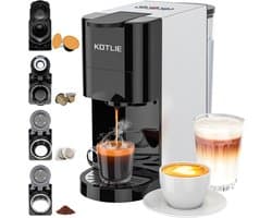 Capsule Koffiezetapparaat - Eenkopsmachine Espresso - Thuis Koffie Zetten - 4-in-1 Functionaliteit - 800 ml Tank - Zwart