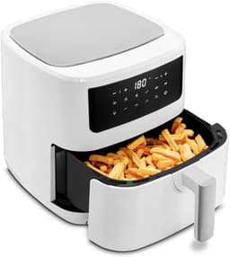 Thuys – Dubbele Airfryer – Heteluchtfriteuse – Duo Airfryer – 6,8 L – 40 x 33 x 33cm – Wit — thumbnail 1