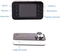 Auto-rijrecorder DVR met hoge definitie nachtzicht auto — thumbnail 2