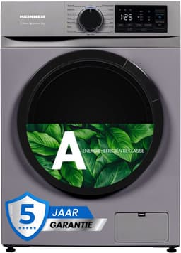 Heinner HWM-M814IVNSA+++ Slanke Wasmachine 8 kg – 15 programma’s – 1400 tpm – Energieklasse A – Inverter Motor – LED-Display – Kinderslot – Zilver – 5 Jaar Garantie — thumbnail 1