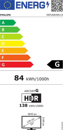 Philips Ambilight 55PUS8309/12 - 55 inch - 4K LED - 2024 - Smart TV — thumbnail 2
