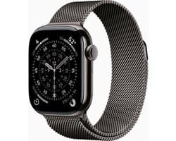 Apple Watch 11 - Wifi + 5G - 46mm - Slate Titanium Case with Slate Milanese Loop - M/L