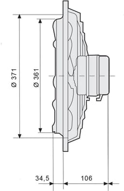 Soler & Palau HXM-350 Muurventilator - 230V AC - 52W - 1680 m³/h - 51dB - IP44 - HXM-350 — thumbnail 4