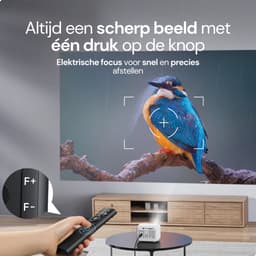 Yaber L1 Mini Beamer – Ultra Compact – Elektrische Focus – Wi-Fi 6 & Bluetooth 5.2 – 1080P Ondersteuning – Tot 150 Inch – Voor Presentaties & Thuisbioscoop – LED Projector — thumbnail 5