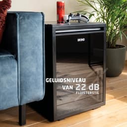 Mini Koelkast Vrijstaand 40 Liter – Tafelmodel Fridge met Instelbare Temperatuur – Minibar met Verstelbare Deurrichting – Zwart - BREND BR-2227 — thumbnail 4