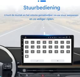 Autoradio met bluetooth - Carplay - Voor Mitsubishi Mirage / Space Star (2012-2018) - Geschikt voor Apple en Android - Stereo - Navigatie - Navigatiesysteem auto - 1GB 16GB — thumbnail 5