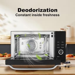 34 Liter 8-in-1 Magnetron met Grill en Hete Luchtfunctie - Multifunctionele Combimagnetron voor Gezond Koken en Snel Koken — thumbnail 2
