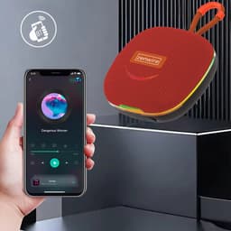 Zenwire Vibe BS–07 - Mini draagbare luidspreker - Bluetooth 5.3 - 13 W - FM-radio - USB/TF-speler - Microfoon - Compacte behuizing - 1000 mAh - TWS - USB-C - Micro SD-kaartlezer - RGB-achtergrondverlichting — thumbnail 5