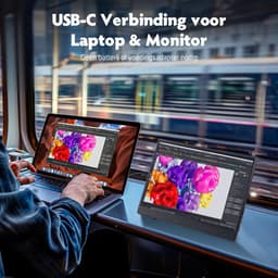 IPS Portable Game Monitor - Touchscreen - Beeldscherm 15.6 Inch - HDMI & USB-C - Full HD - Computerscherm - Draagbare Monitor — thumbnail 4