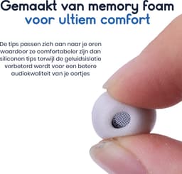 Ibley QuietSeal foam oortips maat L voor Samsung Galaxy Buds 3 Pro zwart - Foam Earplug - 2 paar - 4 stuk(s) — thumbnail 4