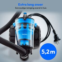 MEDION stofzuiger zonder stofzak P2000 (700 watt vermogen, 2 liter stofreservoir, wasbaar HEPA 13 filter, 8,5 m werkbereik, MD 11905) blauw — thumbnail 5