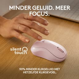 Logitech M240 - Draadloze Muis - Bluetooth - Roze — thumbnail 4