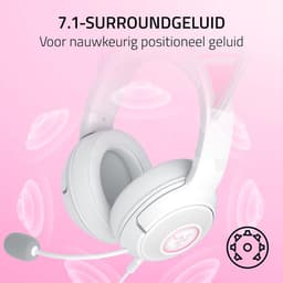 Razer Kraken Kitty V2 - Gaming Headset - PC - 7.1 Surround - RGB - Wit — thumbnail 4