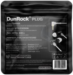DunRock Plug - Oordopjes met draad - Audio jack 3.5mm kabel - Oortjes audiokabel — thumbnail 3
