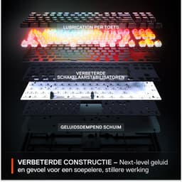 SteelSeries Apex Pro TKL Gen 3 - Mechanisch Gaming Keyboard - Wit - US Qwerty - Rapid Trigger, Rapid Tap, Protection Mode — thumbnail 2