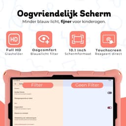 Bosstony Snelle Kids Tablet 10 inch - Ouderlijk Toezicht - 6000mAh Batterij - Android 13 - Incl Beschermpakket - Kindertablet vanaf 3 jaar — thumbnail 2