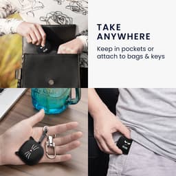 kwmobile Hoes geschikt voor JBL Live Pro 2 TWS - Siliconen cover voor oordopjes in wit / zwart / zwart - Don't Touch My Headphones design — thumbnail 3