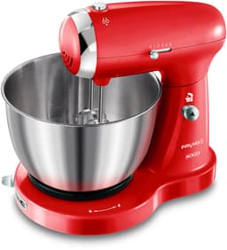 SOGO Keukenmachine - Keukenmixer met RVS Mengkom (3.2L) - Retro Design - Rood — thumbnail 1
