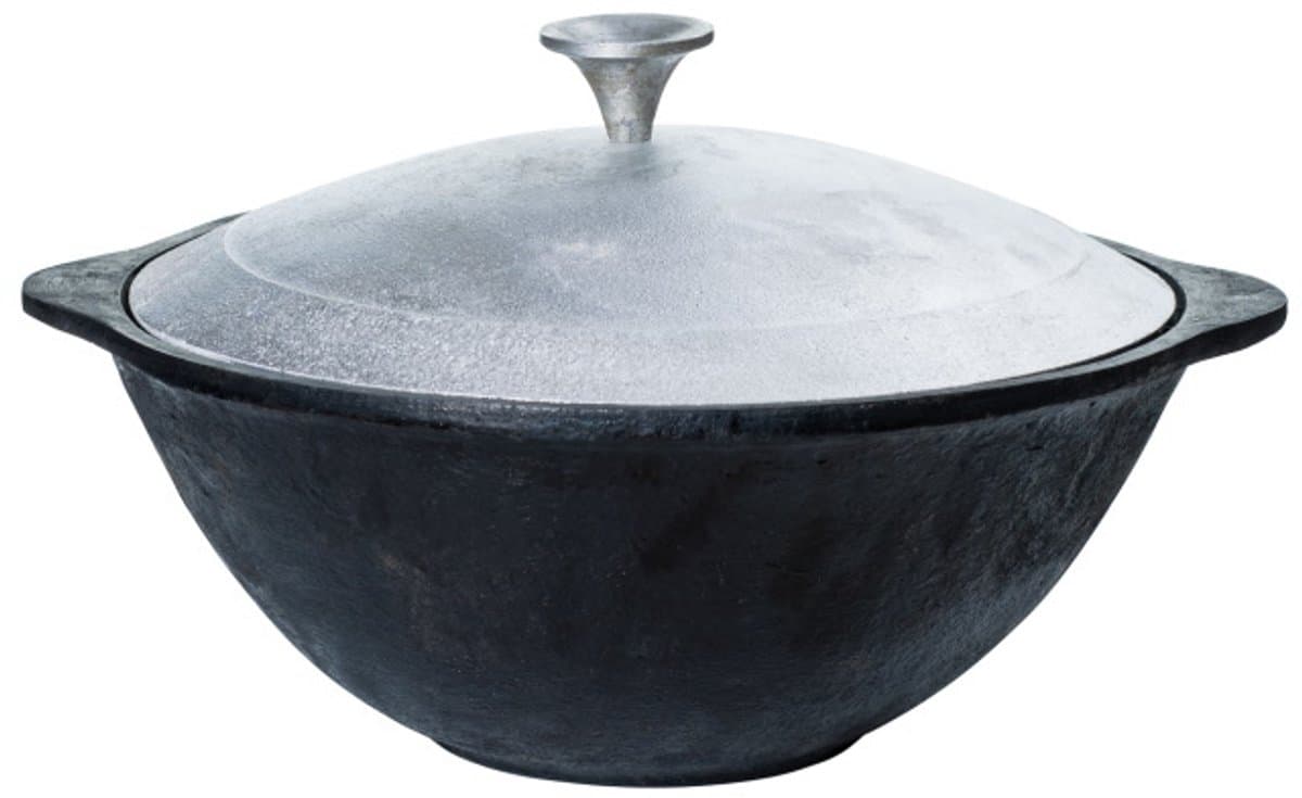Texas club | kazan | wok | gietijzer | aluminium deksel | 8 L — afbeelding 1