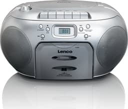 Lenco SCD-420SI - Draagbare radio CD speler met MP3 optie en koptelefoon - Zilver — thumbnail 1