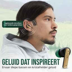 House of Marley Little Bird Draadloze Oordopjes - Bluetooth Oortjes Draadloos - 24 uur Batterijduur - Eco Friendly Design - Quickcharge - Touchbediening - Zwart — thumbnail 3