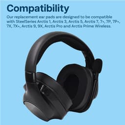 Vervangende Oorkussens voor SteelSeries Arctis 1 / Arctis 3 / Arctis 5 / Arctis 7 / Arctis 9 / Arctis Pro & Prime Wireless Hoofdtelefoon etc. van MMOBIEL - Cooling Gel Koptelefoon Oorkussens - Zwart — thumbnail 5