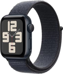 Apple Watch SE 2024 - Smartwatch - GPS - 44mm - Midnight Aluminium Case - Ink Sport Loop — thumbnail 4