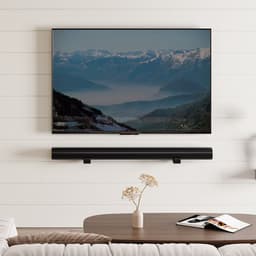 Ophangbeugels voor Soundbar - 2 stuks - Universeel - Met anti-slip - Bevestiging aan muur - Zwart — thumbnail 4