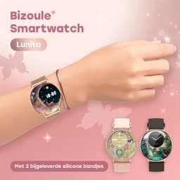 Bizoule Smartwatch Lunita - AMOLED - Rosé-Goud - 41mm - Horloge met Belfunctie - Stappenteller - Android en iOS — thumbnail 2