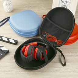 Koptelefoon Case - Harde Beschermhoes - On-ear/Over-ear - Voor de meeste merken/Bluetooth/HIFI/bedrade hoofdtelefoon/Gaming-headset - Koptelefoon Hoesje - Beschermhoes - Draagtas - Waterbestendig - Stootvast - Oortjes Opberg Hoesje - hoge kwaliteit — thumbnail 4