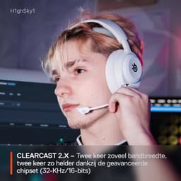 SteelSeries Arctis Nova 5 Wireless - Draadloze Gaming Headset - Wit - 100+ audio presets - 60 uur accuduur - 2.4-GHz en Bluetooth - PC, PS5, Switch & Mobiel — thumbnail 3
