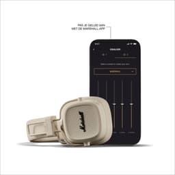 Marshall Major V Draadloze On-Ear Bluetooth Koptelefoon - Crème — thumbnail 4