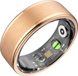Kuno Ring 1 - Slimme ring - Smart Wearable - Health Ring - Slaap Tracker - Hartslagmeter - Stappenteller - Fitness en Activiteiten Tracker - Calorieen Bijhouden - Geen Abbonement - Waterdicht - voor Mannen en Vrouwen - Goud - Maat #9 — thumbnail 3