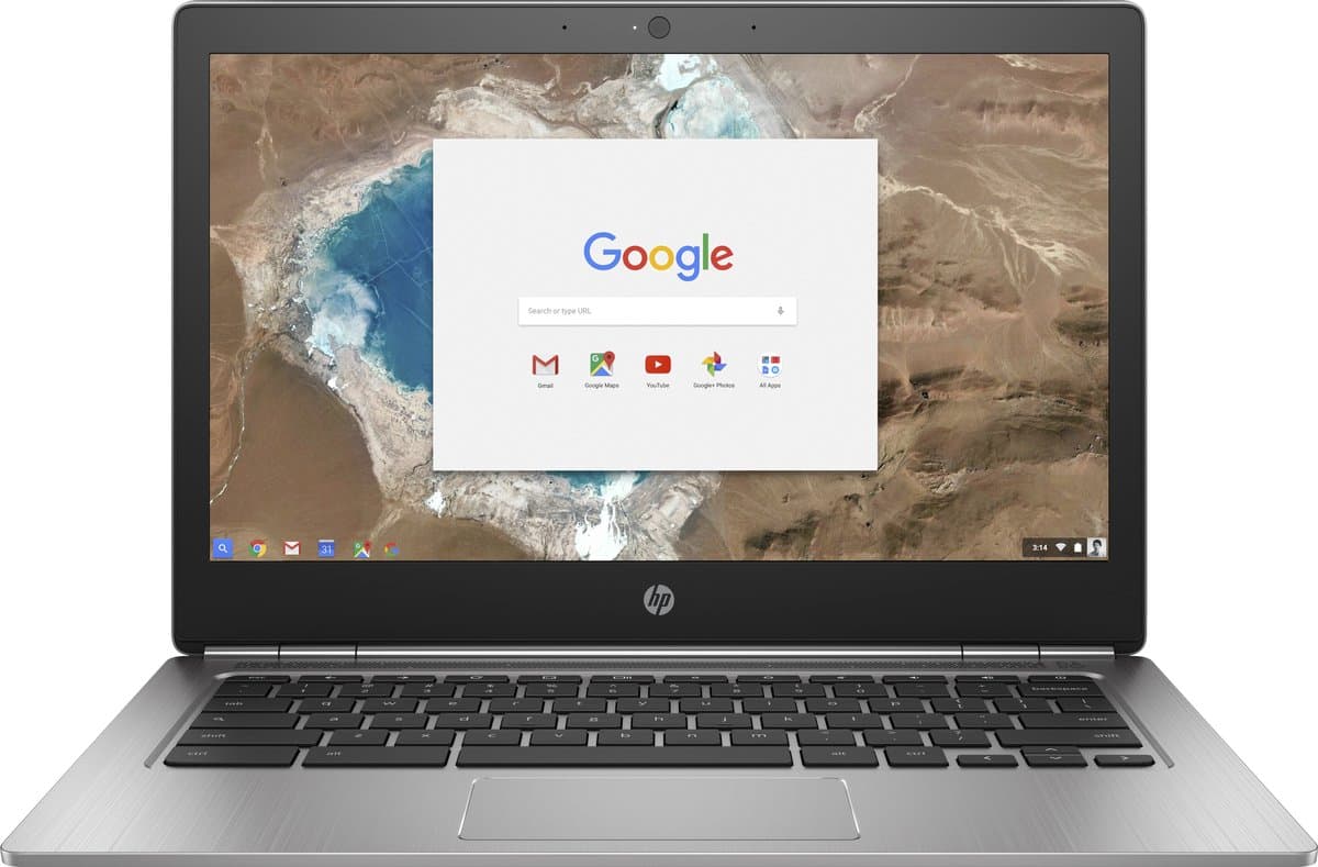 HP Chromebook 13 G1 Intel® Core™ m5 m5-6Y57 33,8 cm (13.3") Quad HD+ 8 GB LPDDR3-SDRAM 32 GB Flash Wi-Fi 5 (802.11ac) ChromeOS Zilver — afbeelding 1