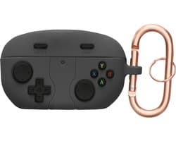 kwmobile Hoes geschikt voor Sony WF-1000XM5 - Siliconen cover voor oordopjes in zwart - Gameconsole design