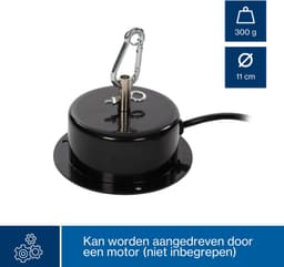 HQ-Power Disco spiegelbol Ø 10 cm, spectaculaire lichteffecten voor feestjes, veilig ophangsysteem en facetglas, dansvloer accessoire voor disco en meer — thumbnail 3