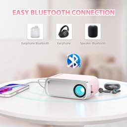 Draagbare esthetische led-videoprojector voor buitenfilms - HDMI USB compatibel - iOS Android-telefoon Beamer — thumbnail 4