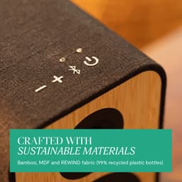 House of Marley Uplift Bluetooth Boekenplank Speakers - Hifi speakers - Stereo Set - Home Audio - Gemaakt van Duurzame Materialen - 16 Watt - Zwart — thumbnail 4
