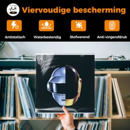 LP hoezen 25 stuks – VinylCare Essential ShieldSleeve Record Sleeves - LP hoes - Vinyl hoes – Polyethyleen extra stevig – Beschermhoes – LP beschermhoezen - Buitenhoezen voor standaard LP’s - 100 Micron — thumbnail 3