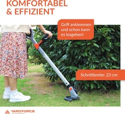 Accu-grasmaaier, Grastrimmer en Heggenschaar voor Kleine Tuinen - 3-in-1 Ontspannen Tuinieren — thumbnail 5