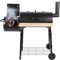 alpina Smokerbarbecue - BBQ Smoker - met Aparte Smoker - Instelbare Schoorsteen - 104 x 58 x 114 cm — thumbnail 1
