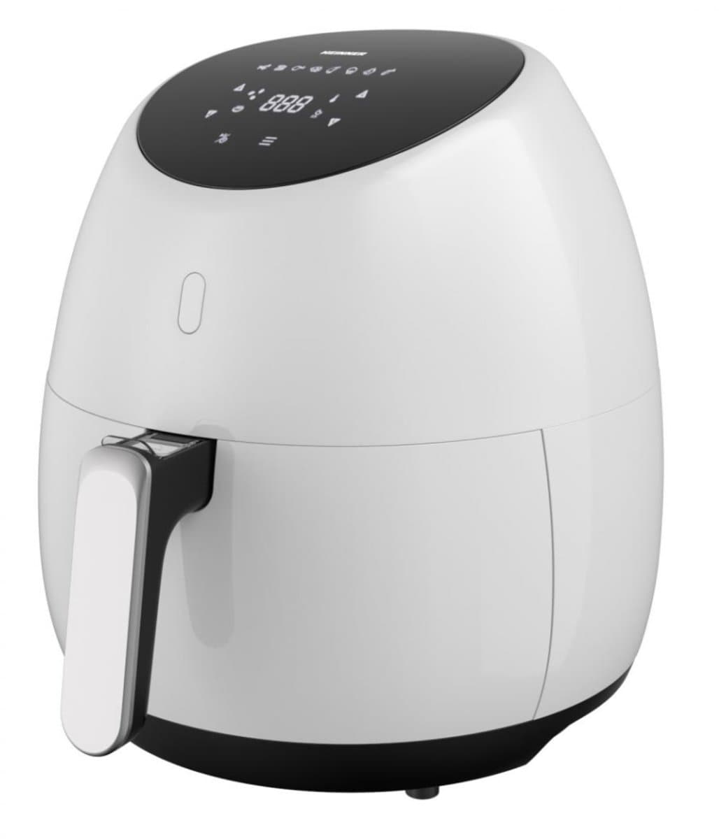Heinner SnowDrop Heteluchtfriteuse – 2000W – 5L Capaciteit – Digitaal Display – Touchbediening – Instelbare Thermostaat 80–200°C – Timer 60 min – Anti-aanbaklaag – Wit — afbeelding 1