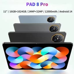 Pad 8 Pro Snapdragon 8gen2 Android Tablet 11Inch Hd 16GB 512GB 12000 Mah 5G Dual Sim Wifi Tablet Pc - Blue — thumbnail 2