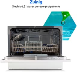 MEDION Tafelvaatwasser DWT 60 (capaciteit 6 couverts, 7 programma’s, LED-display, 47 dB, MD37496), wit — thumbnail 5